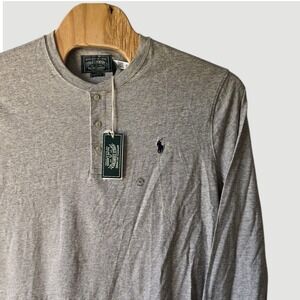 Polo Ralph Lauren Polo Country Authentic Dry Good Men XL Gray Long Sleeve Henley
